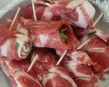 豚肉と大葉のくるくる焼き作り方2写真