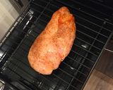 ラー油鷄の魚焼きグリル焼き ネギマヨ添え作り方3写真