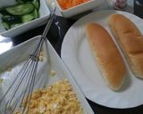 卵＊にんじん＊きゅうりのコッペパンサンド作り方4写真