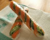 スティックおにぎり　浅漬けストライプ作り方13写真