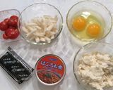 残りとろろ芋まぐろ缶味の豆腐ステーキ作り方1写真