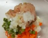 離乳食後期☆ふわふわ豆腐ハンバーグ作り方2写真
