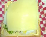 ガッツリ朝ご飯♫ハム卵マヨチートースト作り方7写真