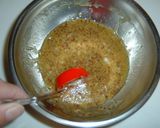 チキンのマスタード＆トマトのオーブン焼き作り方1写真