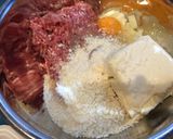 肉感たっぷり♡豆腐でかさ増しハンバーグ作り方1写真