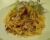 タコとオリーブの実のスパゲッティ作り方6写真