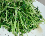 白だしDE 豆苗の簡単炒めもの作り方3写真