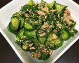 さっぱり大葉ときゅうりのツナポン酢サラダ作り方6写真