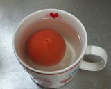 ずぼら！！マグカップでトマトの湯剥き作り方2写真