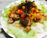 鶏もも肉のバタぽん醤油ライス♡レモン風味作り方6写真