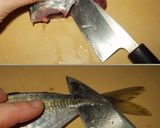 定番☆鯵のたたき(魚のおろし方)作り方3写真