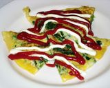 ほうれん草とチーズのオムレツ♪作り方4写真
