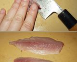 定番☆鯵のたたき(魚のおろし方)作り方6写真