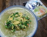 カニカマ入りニラ玉のせ塩ラーメン作り方6写真