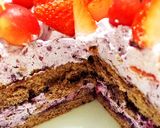 誕生日ケーキ*ブルーベリー作り方16写真
