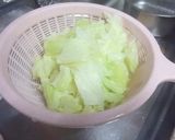 キャベツとカニかまの味噌ドレがけ作り方1写真