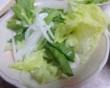 夏にぴったり★ 豚肉とレタスのサラダ作り方5写真