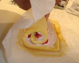 ふわふわストロベリーロールケーキ作り方6写真