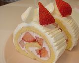 ふわふわストロベリーロールケーキ作り方7写真