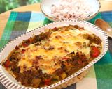 夏野菜とチーズの簡単ベークトキーマカレー作り方7写真