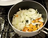 豚肉あと入れ!やわらか豚汁**作り方3写真