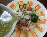夏野菜で✿冷やしぶっかけ塩ラーメン✿作り方5写真