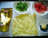 簡単*明太焼きそば作り方1写真