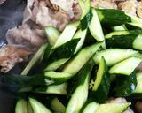 シャキシャキ。キュウリと豚肉の梅肉炒め作り方7写真