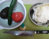 アボガドのコロコロレモンサラダ作り方1写真