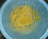 野菜の麺パート２　糸瓜の冷やし中華風作り方2写真