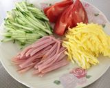 冷やし中華風!?冷やしぶっかけ塩ラーメン作り方2写真