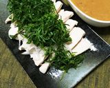 鶏むね肉で簡単茹で鶏！味噌ダレ作り方7写真