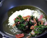 スイスチャードのサワークリーム和え作り方7写真