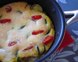 朝食に☆ズッキーニのチーズオムレツ作り方5写真
