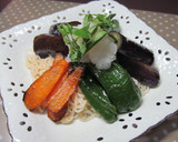 揚げだし夏野菜乗っけ 冷やし塩らーめん作り方4写真