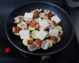 簡単　ズッキーニと竹輪のイタリア風炒め作り方4写真