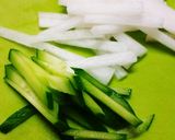 ▲我が家の定番▲冷麺味の大根サラダ作り方1写真