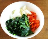 余り野菜のレンチン・オムレツ作り方1写真