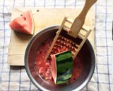 ミキサーいらずの、スイカジュース作り方1写真