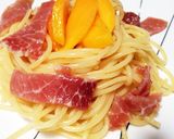 マンゴーと生ハムの冷製パスタ作り方5写真