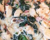 鶏肉と豆乳のクリームパスタ作り方5写真