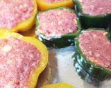 パプリカの肉詰めっぽいの(๑´ڡ`๑)作り方4写真