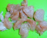 ストウブ鍋でチキンフリカッセ～豆乳入り作り方1写真