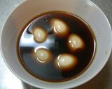♪黒いぴよたま♪　★ソース味★作り方2写真