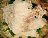 簡単!ヘルシー!豚しゃぶ肉をザルで蒸す!作り方6写真