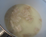 ほうれん草と乾燥エノキの中華スープ作り方1写真