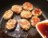 ＊きんぴらリメイク★甘辛鶏つくね＊作り方4写真