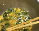 とうもろこしとほうれん草の卵焼き作り方3写真