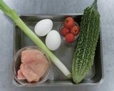 ゴーヤーとミニトマトの炒め煮作り方1写真