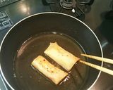 ハムといんげんのチーズ春巻作り方5写真